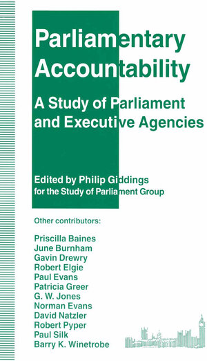 Buchcover Parliamentary Accountability  | EAN 9781349136841 | ISBN 1-349-13684-0 | ISBN 978-1-349-13684-1