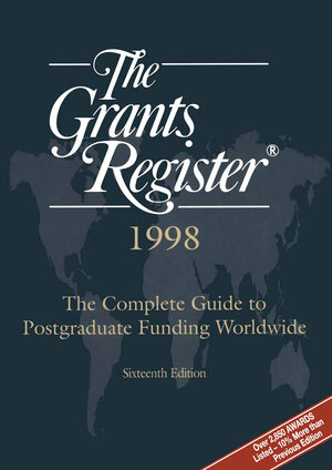 Buchcover The Grants Register® 1998  | EAN 9781349138890 | ISBN 1-349-13889-4 | ISBN 978-1-349-13889-0
