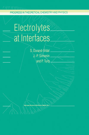 Buchcover Electrolytes at Interfaces | S. Durand-Vidal | EAN 9781402004063 | ISBN 1-4020-0406-0 | ISBN 978-1-4020-0406-3