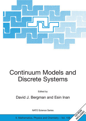 Buchcover Continuum Models and Discrete Systems | EAN 9781402023149 | ISBN 1-4020-2314-6 | ISBN 978-1-4020-2314-9