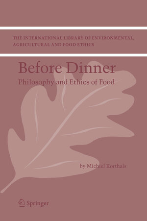 Buchcover Before Dinner | M. Korthals | EAN 9781402029936 | ISBN 1-4020-2993-4 | ISBN 978-1-4020-2993-6