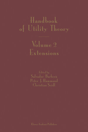 Buchcover Handbook of Utility Theory | EAN 9781402077142 | ISBN 1-4020-7714-9 | ISBN 978-1-4020-7714-2