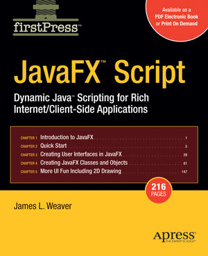 Buchcover JavaFX Script | James Weaver | EAN 9781430205548 | ISBN 1-4302-0554-7 | ISBN 978-1-4302-0554-8