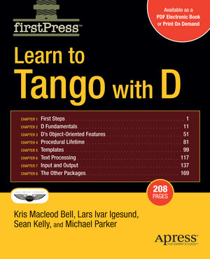 Buchcover Learn to Tango with D | Kris Bell | EAN 9781430205852 | ISBN 1-4302-0585-7 | ISBN 978-1-4302-0585-2