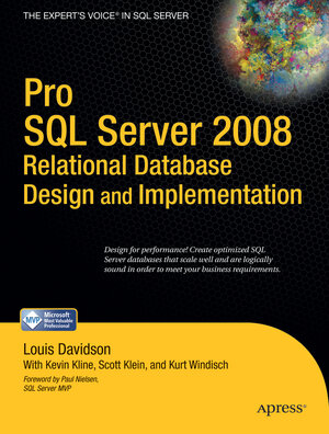 Buchcover Pro SQL Server 2008 Relational Database Design and Implementation | Louis Davidson | EAN 9781430208679 | ISBN 1-4302-0867-8 | ISBN 978-1-4302-0867-9