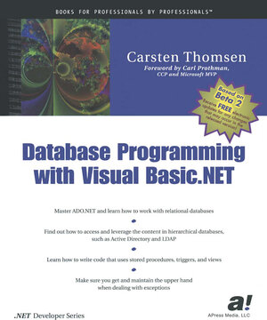 Buchcover Database Programming With Visual Basic .NET | Carsten Thomsen | EAN 9781430211327 | ISBN 1-4302-1132-6 | ISBN 978-1-4302-1132-7