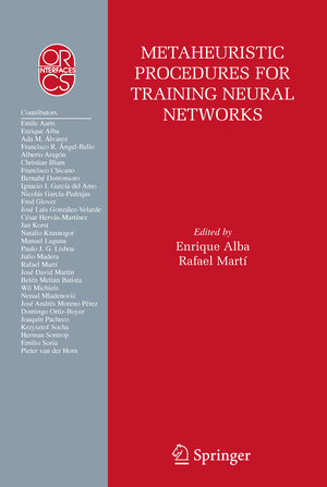 Buchcover Metaheuristic Procedures for Training Neural Networks | EAN 9781441941282 | ISBN 1-4419-4128-2 | ISBN 978-1-4419-4128-2