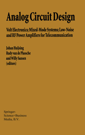 Buchcover Analog Circuit Design | EAN 9781441950710 | ISBN 1-4419-5071-0 | ISBN 978-1-4419-5071-0