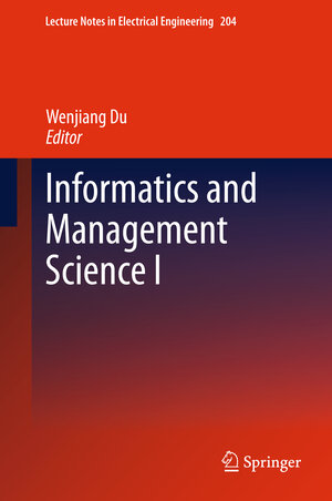 Buchcover Informatics and Management Science I | EAN 9781447148029 | ISBN 1-4471-4802-9 | ISBN 978-1-4471-4802-9