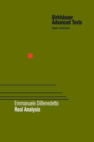Buchcover Real Analysis | Emmanuele DiBenedetto | EAN 9781461201175 | ISBN 1-4612-0117-9 | ISBN 978-1-4612-0117-5
