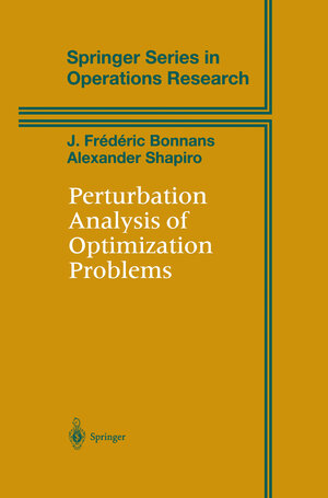 Buchcover Perturbation Analysis of Optimization Problems | J.Frederic Bonnans | EAN 9781461213949 | ISBN 1-4612-1394-0 | ISBN 978-1-4612-1394-9
