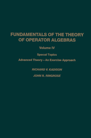 Buchcover Fundamentals of the Theory of Operator Algebras | KADISON | EAN 9781461277385 | ISBN 1-4612-7738-8 | ISBN 978-1-4612-7738-5