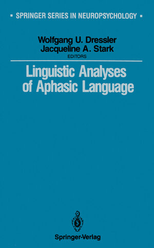 Buchcover Linguistic Analyses of Aphasic Language | EAN 9781461283751 | ISBN 1-4612-8375-2 | ISBN 978-1-4612-8375-1
