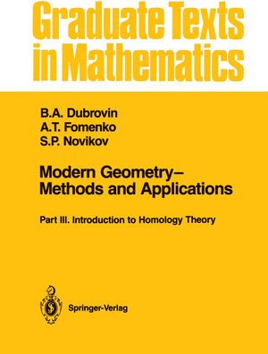 Buchcover Modern Geometry—Methods and Applications | B.A. Dubrovin | EAN 9781461287919 | ISBN 1-4612-8791-X | ISBN 978-1-4612-8791-9