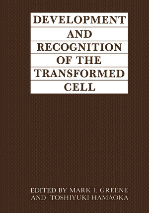 Buchcover Development and Recognition of the Transformed Cell | EAN 9781461290704 | ISBN 1-4612-9070-8 | ISBN 978-1-4612-9070-4