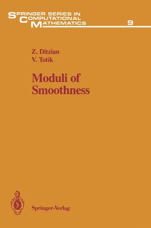 Buchcover Moduli of Smoothness | Z. Ditzian | EAN 9781461291510 | ISBN 1-4612-9151-8 | ISBN 978-1-4612-9151-0