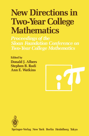 Buchcover New Directions in Two-Year College Mathematics  | EAN 9781461295716 | ISBN 1-4612-9571-8 | ISBN 978-1-4612-9571-6