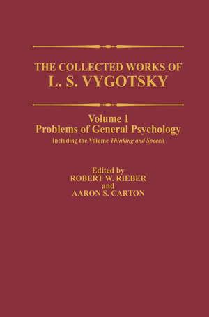 Buchcover The Collected Works of L. S. Vygotsky | L.S. Vygotsky | EAN 9781461316558 | ISBN 1-4613-1655-3 | ISBN 978-1-4613-1655-8