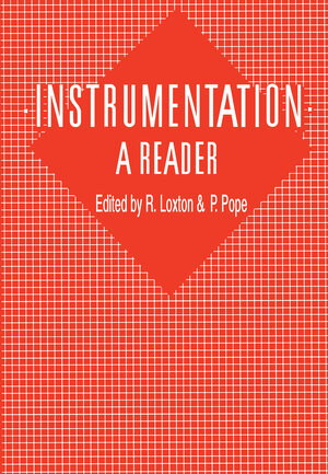 Buchcover Instrumentation: A Reader | EAN 9781461322634 | ISBN 1-4613-2263-4 | ISBN 978-1-4613-2263-4