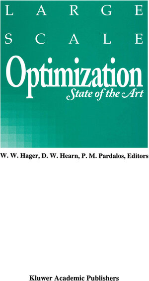 Buchcover Large Scale Optimization  | EAN 9781461336327 | ISBN 1-4613-3632-5 | ISBN 978-1-4613-3632-7