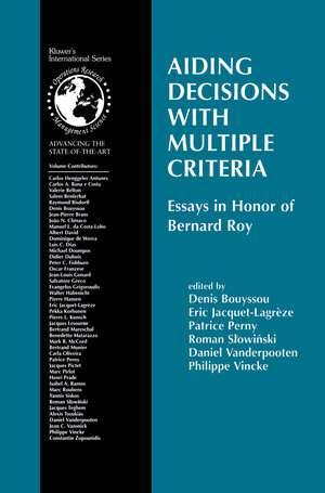 Buchcover Aiding Decisions with Multiple Criteria | Denis Bouyssou | EAN 9781461352662 | ISBN 1-4613-5266-5 | ISBN 978-1-4613-5266-2
