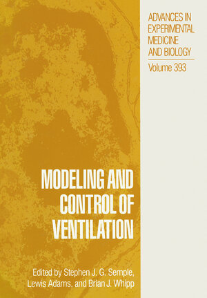 Buchcover Modeling and Control of Ventilation | EAN 9781461357926 | ISBN 1-4613-5792-6 | ISBN 978-1-4613-5792-6