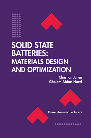 Buchcover Solid State Batteries: Materials Design and Optimization | Christian Julien | EAN 9781461361640 | ISBN 1-4613-6164-8 | ISBN 978-1-4613-6164-0