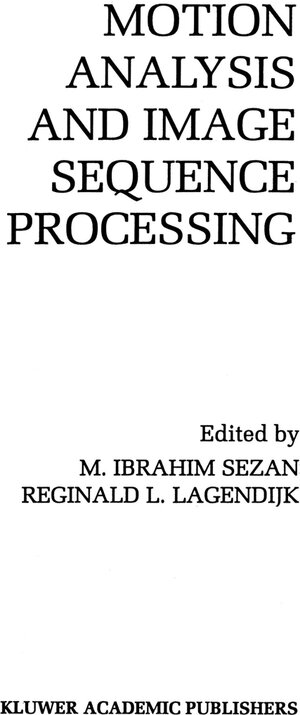 Buchcover Motion Analysis and Image Sequence Processing | EAN 9781461364221 | ISBN 1-4613-6422-1 | ISBN 978-1-4613-6422-1