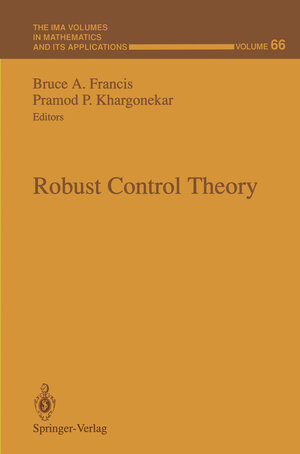 Buchcover Robust Control Theory  | EAN 9781461384519 | ISBN 1-4613-8451-6 | ISBN 978-1-4613-8451-9