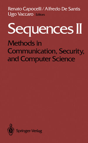 Buchcover Sequences II | EAN 9781461393238 | ISBN 1-4613-9323-X | ISBN 978-1-4613-9323-8