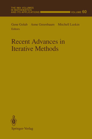 Buchcover Recent Advances in Iterative Methods | EAN 9781461393559 | ISBN 1-4613-9355-8 | ISBN 978-1-4613-9355-9