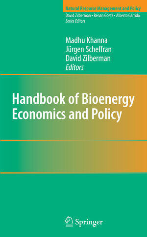 Buchcover Handbook of Bioenergy Economics and Policy | EAN 9781461425045 | ISBN 1-4614-2504-2 | ISBN 978-1-4614-2504-5