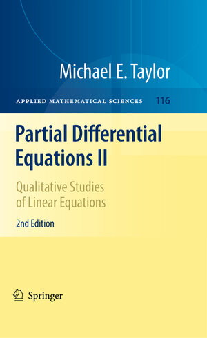 Buchcover Partial Differential Equations II | Michael E. Taylor | EAN 9781461427421 | ISBN 1-4614-2742-8 | ISBN 978-1-4614-2742-1