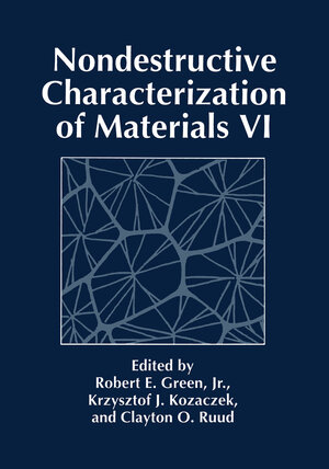 Buchcover Nondestructive Characterization of Materials VI  | EAN 9781461525745 | ISBN 1-4615-2574-8 | ISBN 978-1-4615-2574-5