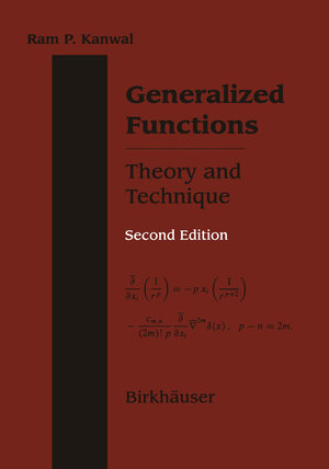 Buchcover Generalized Functions Theory and Technique | Ram P. Kanwal | EAN 9781468400373 | ISBN 1-4684-0037-1 | ISBN 978-1-4684-0037-3