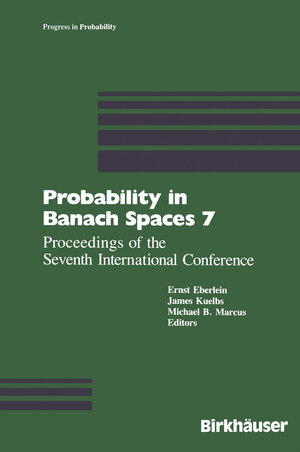 Buchcover Probability in Banach Spaces 7 | Eberlein | EAN 9781468405590 | ISBN 1-4684-0559-4 | ISBN 978-1-4684-0559-0