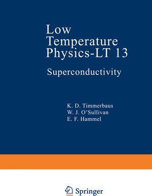 Buchcover Low Temperature Physics-LT 13 | K. D. Timmerhaus | EAN 9781468426885 | ISBN 1-4684-2688-5 | ISBN 978-1-4684-2688-5