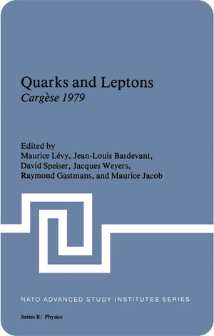 Buchcover Quarks and Leptons | EAN 9781468471991 | ISBN 1-4684-7199-6 | ISBN 978-1-4684-7199-1