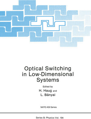 Buchcover Optical Switching in Low-Dimensional Systems  | EAN 9781468472806 | ISBN 1-4684-7280-1 | ISBN 978-1-4684-7280-6