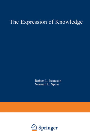 Buchcover The Expression of Knowledge | Robert L. Isaacson | EAN 9781468478921 | ISBN 1-4684-7892-3 | ISBN 978-1-4684-7892-1
