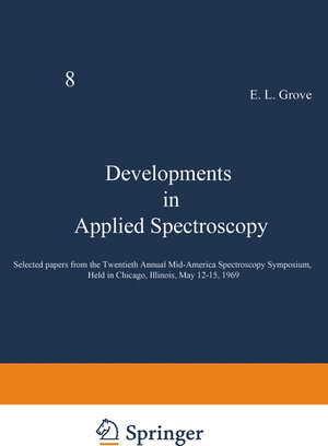 Buchcover Developments in Applied Spectroscopy | E. L. Grove | EAN 9781468479621 | ISBN 1-4684-7962-8 | ISBN 978-1-4684-7962-1