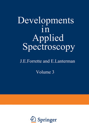 Buchcover Developments in Applied Spectroscopy | J. E. Forrette | EAN 9781468486902 | ISBN 1-4684-8690-X | ISBN 978-1-4684-8690-2