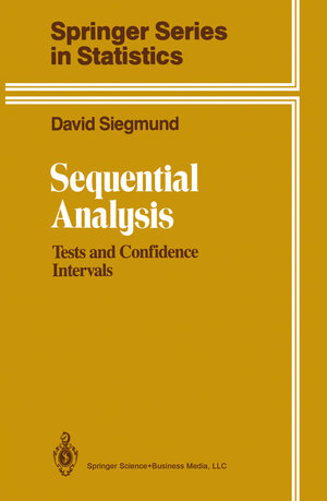 Buchcover Sequential Analysis | David Siegmund | EAN 9781475718621 | ISBN 1-4757-1862-4 | ISBN 978-1-4757-1862-1