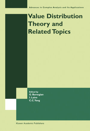 Buchcover Value Distribution Theory and Related Topics | EAN 9781475780185 | ISBN 1-4757-8018-4 | ISBN 978-1-4757-8018-5