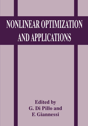 Buchcover Nonlinear Optimization and Applications | EAN 9781489902894 | ISBN 1-4899-0289-9 | ISBN 978-1-4899-0289-4