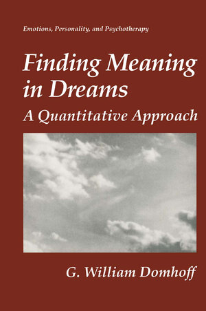 Buchcover Finding Meaning in Dreams | G.William Domhoff | EAN 9781489903006 | ISBN 1-4899-0300-3 | ISBN 978-1-4899-0300-6