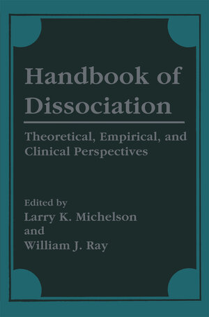 Buchcover Handbook of Dissociation | EAN 9781489903129 | ISBN 1-4899-0312-7 | ISBN 978-1-4899-0312-9