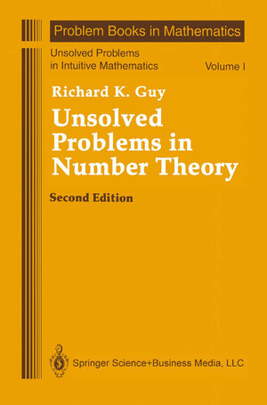 Buchcover Unsolved Problems in Number Theory | Richard Guy | EAN 9781489935854 | ISBN 1-4899-3585-1 | ISBN 978-1-4899-3585-4