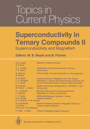 Buchcover Superconductivity in Ternary Compounds II  | EAN 9781489937681 | ISBN 1-4899-3768-4 | ISBN 978-1-4899-3768-1
