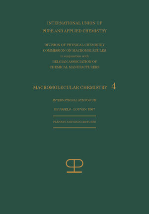 Buchcover La Chimie Macromoléculaire—4 / Macromolecular Chemistry—4 | Kenneth A. Loparo | EAN 9781489964076 | ISBN 1-4899-6407-X | ISBN 978-1-4899-6407-6
